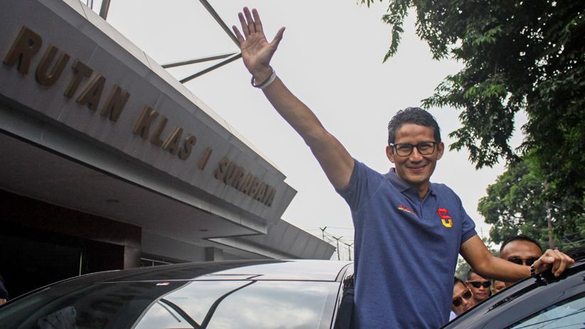 Sandiaga Uno Jenguk Ahmad Dhani di Rutan Medaeng - Bagian 1