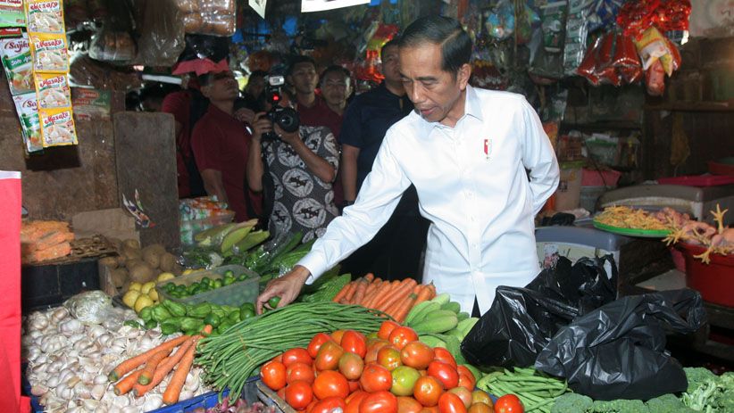 Blusukan, Presiden Jokowi Belanja Ikan Asin di Pasar Minggu - Bagian 1