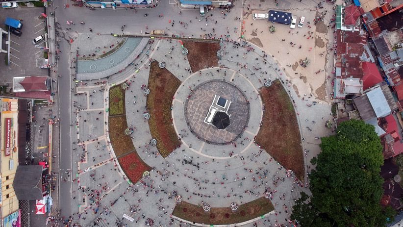 Begini Tampilan Baru Pedestrian Jam Gadang Usai Direvitalisasi