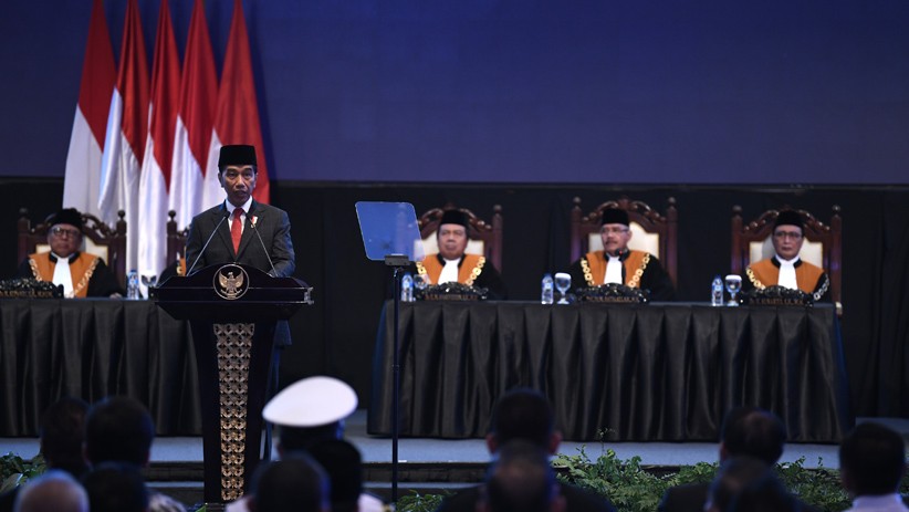 Presiden Jokowi Hadiri Laporan Tahunan Mahkamah Agung - Bagian 2