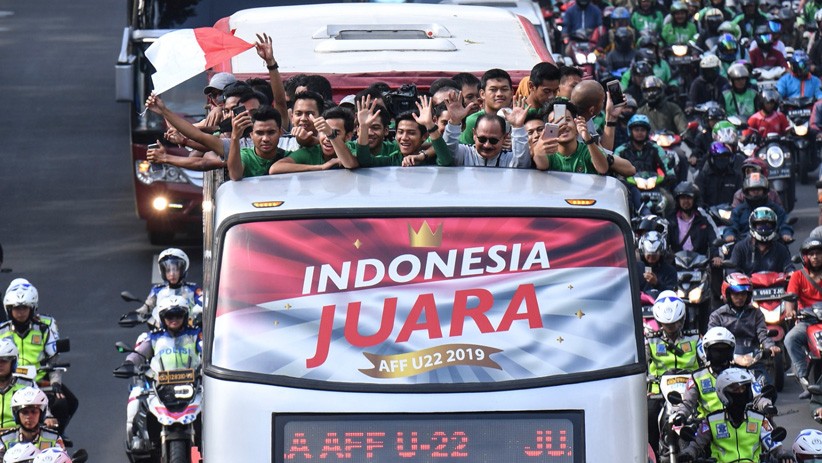 Juara Piala AFF-U22 2019, Timnas Indonesia Konvoi Menuju Istana Negara - Bagian 1