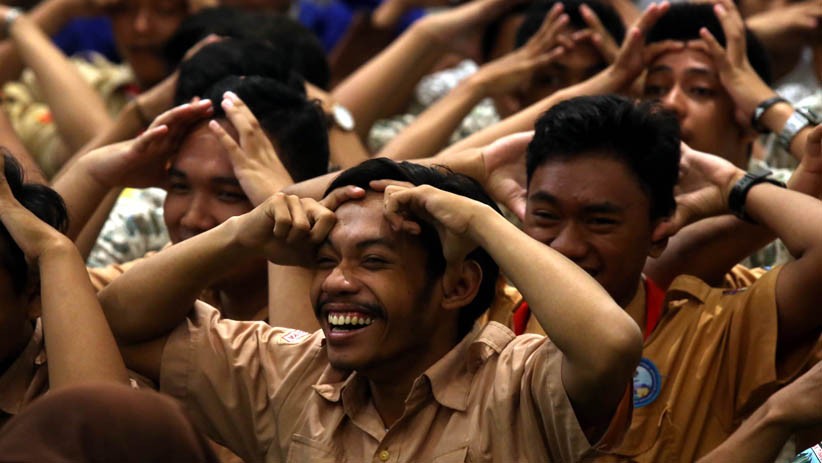 Gubernur Khofifah Motivasi Ribuan Pelajar Jelang Ujian Nasional