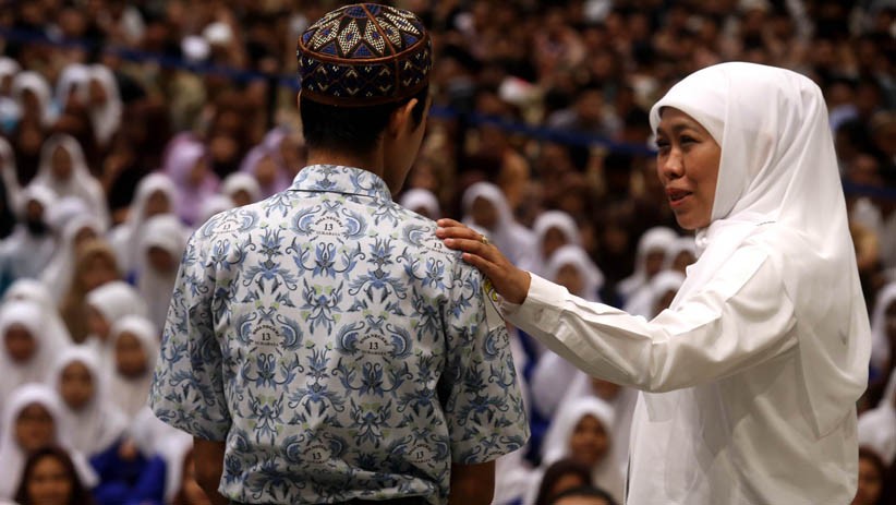 Gubernur Khofifah Motivasi Ribuan Pelajar Jelang Ujian Nasional