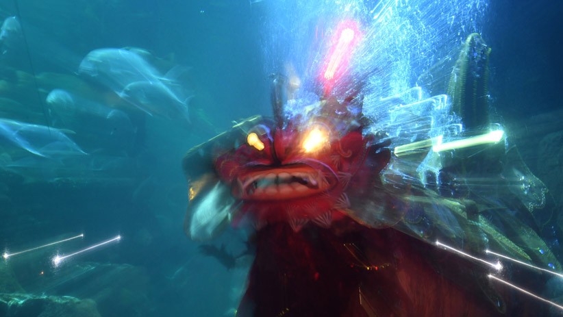 Atraksi Barongan di Kolam Sea World Sambut Hari Raya Nyepi - Bagian 2