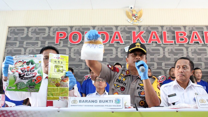 Polda Kalbar Gagalkan Penyelundupan 4 Kg Sabu dari Malaysia