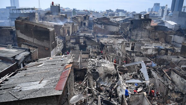 305 Rumah di Permukiman Padat Krukut Ludes Terbakar - Bagian 2