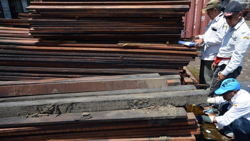 KLHK Sita 384 Kontainer Berisi Kayu Ilegal Asal Papua