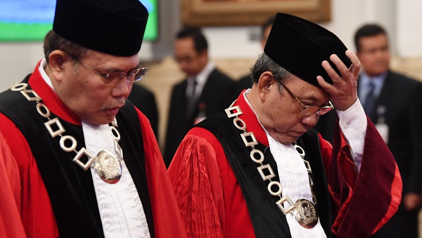 Aswanto dan Wahiduddin Adams Ucap Sumpah sebagai Hakim Konstitusi - Bagian 2