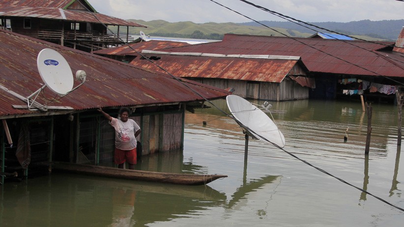 Danau Sentani Meluap, 25 Kampung Terendam Banjir