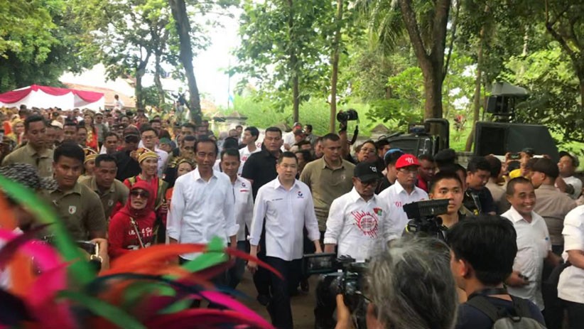 Momen HT Ikuti Kampanye Terbuka Perdana Jokowi  di Serang Banten - Bagian 2