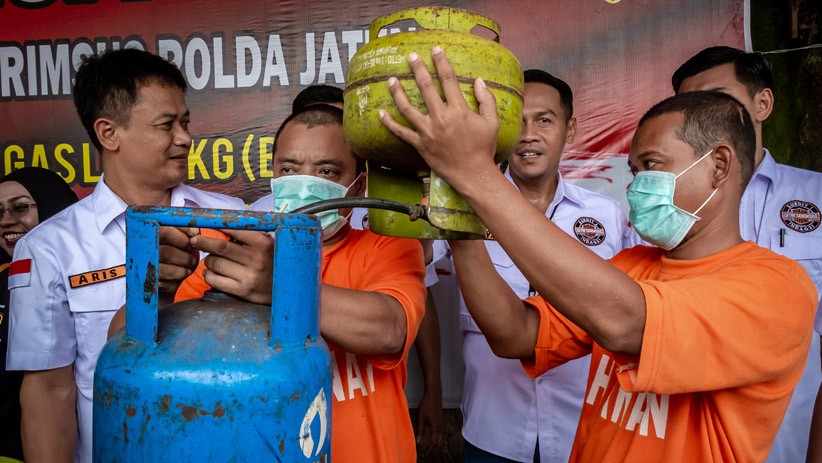Polda Jateng Ungkap Kasus Elpiji Oplosan Beromzet Ratusan Juta Rupiah