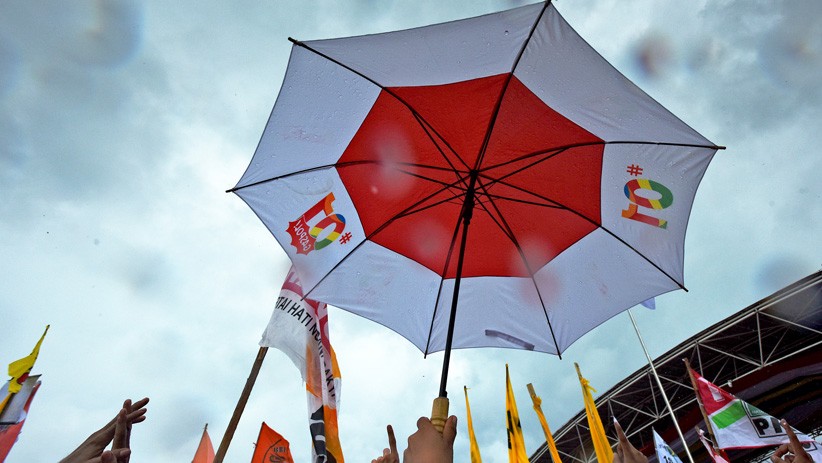 Jokowi Didampingi JK Kampanye Terbuka di Makassar - Bagian 5