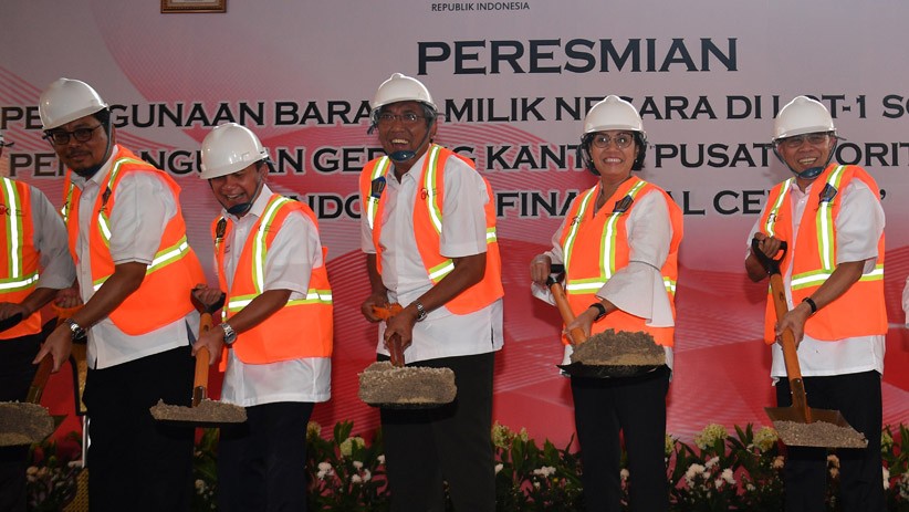 Kemenkeu dan OJK Ground Breaking Gedung Indonesia Financial Center - Bagian 2