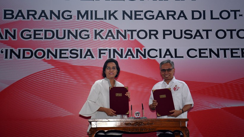 Kemenkeu dan OJK Ground Breaking Gedung Indonesia Financial Center - Bagian 3