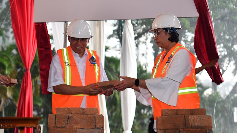 Kemenkeu dan OJK Ground Breaking Gedung Indonesia Financial Center - Bagian 1
