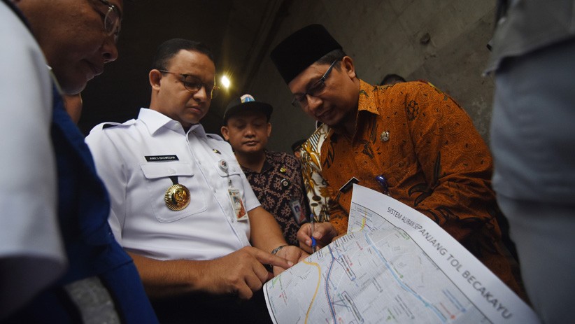 Gubernur Anies Baswedan Cek Titik Rawan Banjir Jakarta - Bagian 3