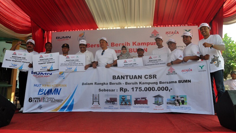 HUT ke-21 BUMN, Semen Indonesia Gelar Bersih-Bersih Kampung di Gresik - Bagian 4