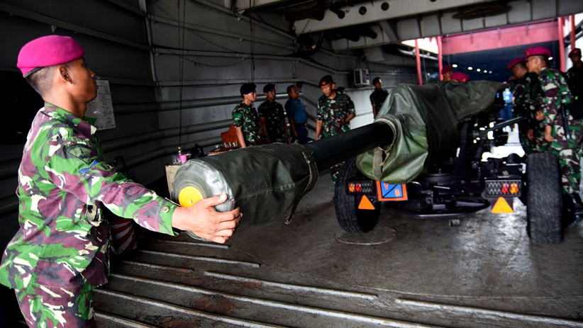 Prajurit Marinir Dukung Latihan Gabungan TNI AL Armada Jaya 2019 - Bagian 2
