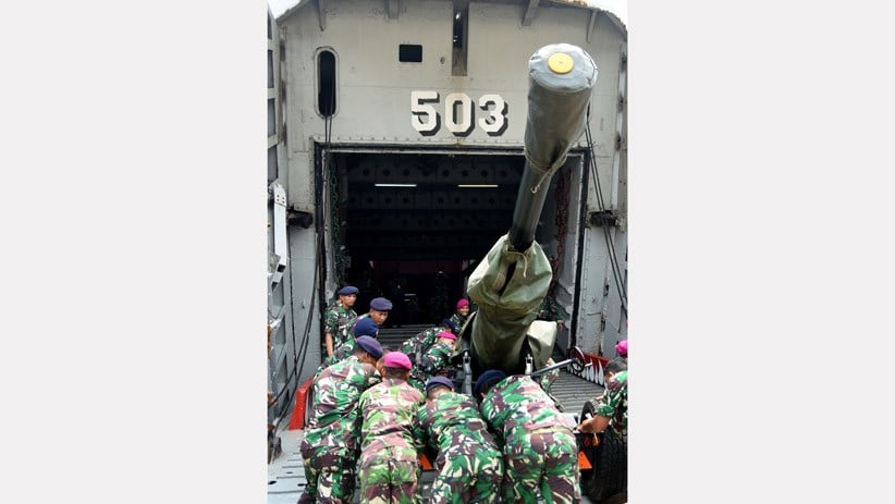 Prajurit Marinir Dukung Latihan Gabungan TNI AL Armada Jaya 2019 - Bagian 3