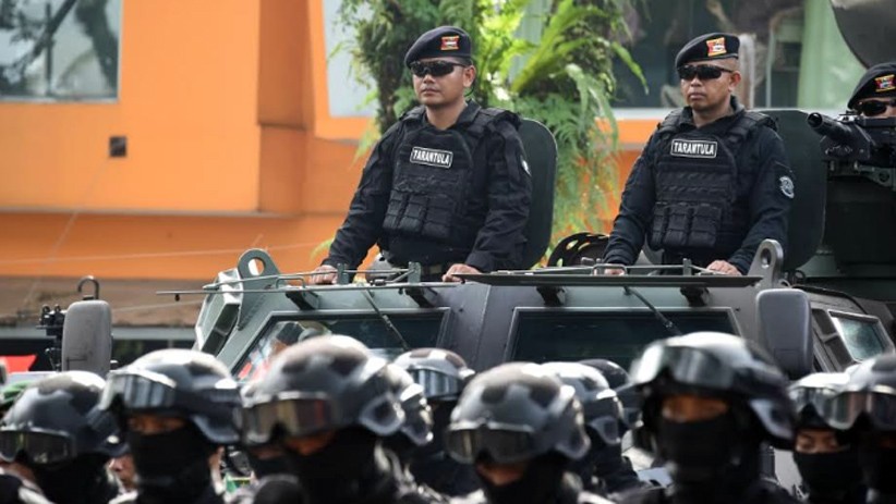 Panglima TNI dan Kapolri Cek Kesiapan Pasukan Pengamanan Pemilu 2019 - Bagian 3