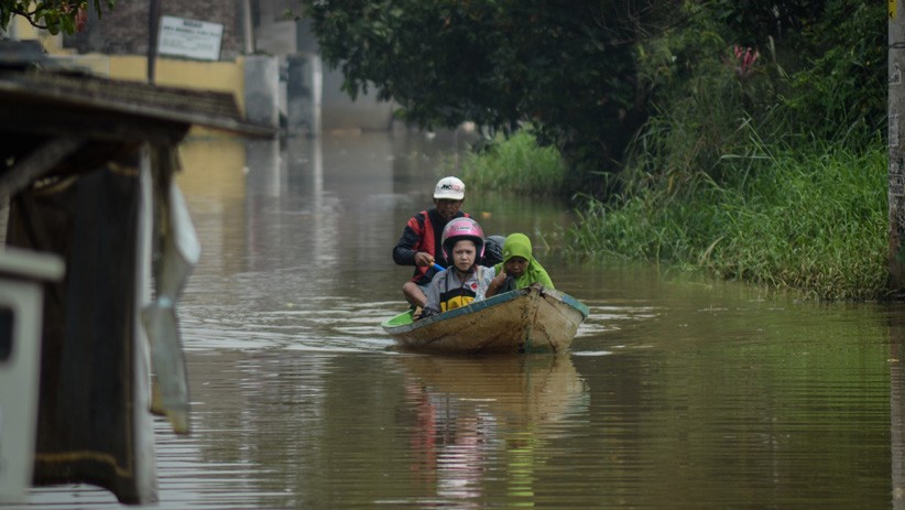 Foto dari Udara, Kabupaten Bandung Terendam Banjir Selama 2 Minggu