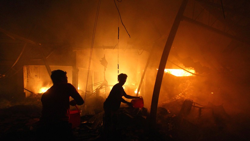 Pasar Lawang Hangus Terbakar, Kerugian Capai Ratusan Juta Rupiah