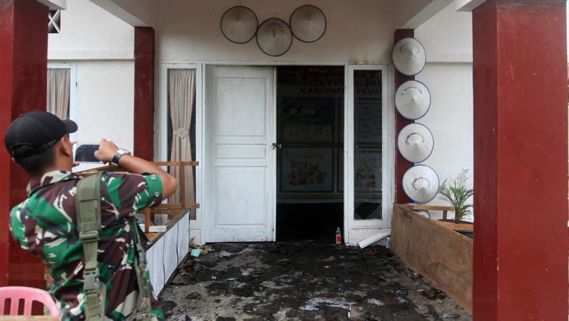 Begini Kondisi Lokasi Terbakarnya 19 Kotak Suara Berisi Formulir C1