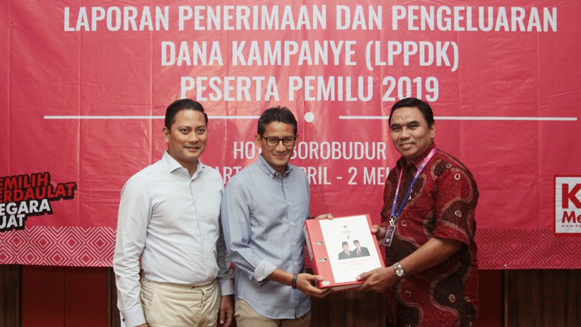 Sandiaga Uno Serahkan Laporan Dana Kampanye Pilpres 2019 - Bagian 2