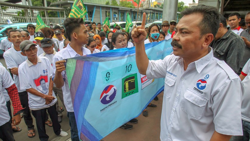 Partai Perindo, Hanura dan PPP Gelar Aksi Unjuk Rasa di KPU DKI Jakarta - Bagian 1