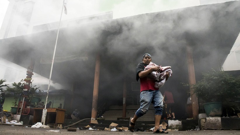 35 Kios Pasar Kosambi Bandung Ludes Dilalap Api