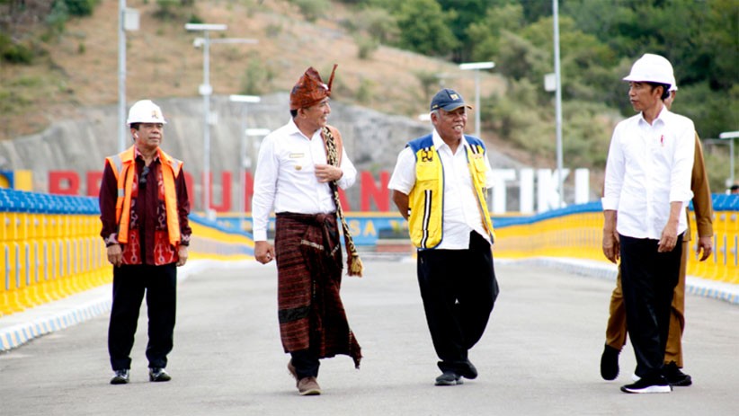 Presiden Jokowi Resmikan Bendungan Rotiklot di Atambua NTT