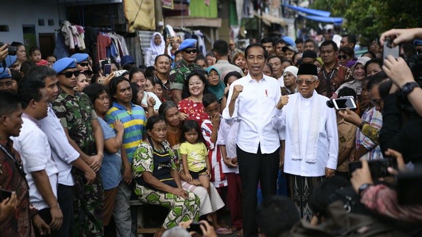 Jokowi-Ma'ruf Amin Sampaikan Pidato Kemenangan di Kampung Deret - Bagian 2