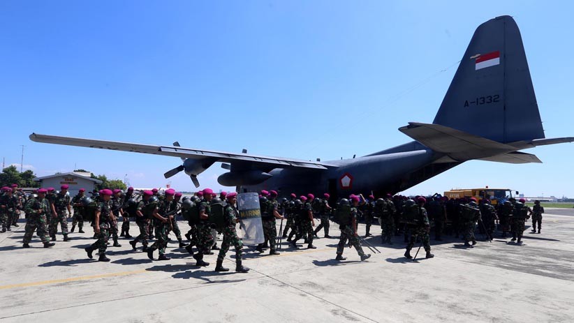 1.500 Pasukan Marinir Dikirim ke Jakarta Bantu Pengamanan Hasil Pemilu - Bagian 1