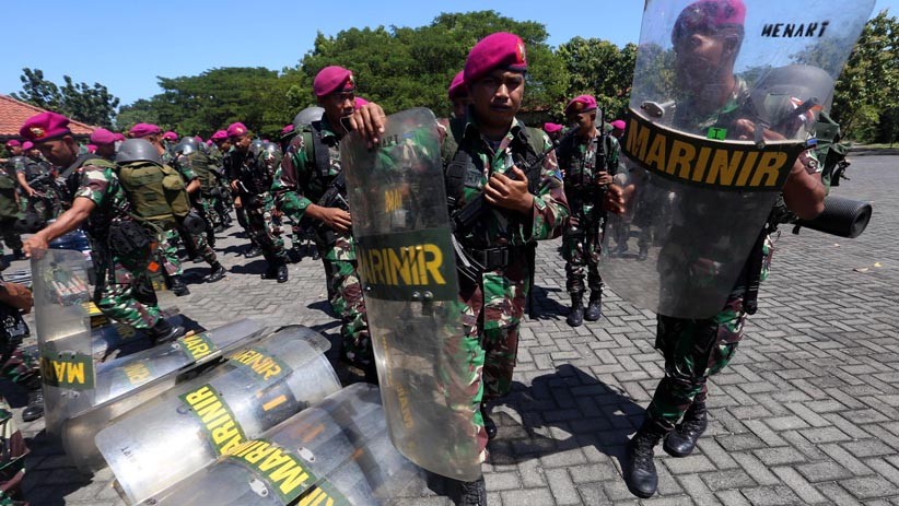 1.500 Pasukan Marinir Dikirim ke Jakarta Bantu Pengamanan Hasil Pemilu - Bagian 3