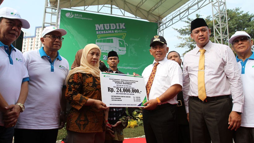 BPJS Ketenagakerjaan Lepas 13.000 Peserta Mudik Gratis 2019 - Bagian 4