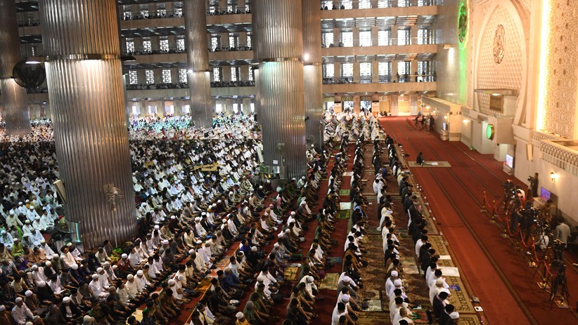 Presiden Jokowi Salat Id di Masjid Istiqlal - Bagian 4