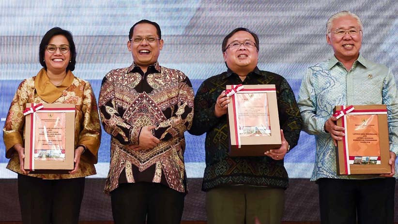 Senyum Para Menteri Terima Laporan Hasil Pemeriksaan BPK dengan Predikat WTP - Bagian 3