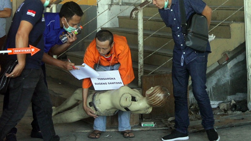 Rekonstruksi Kasus Mutilasi Perempuan di Malang, Pelaku Peragakan 38 Adegan