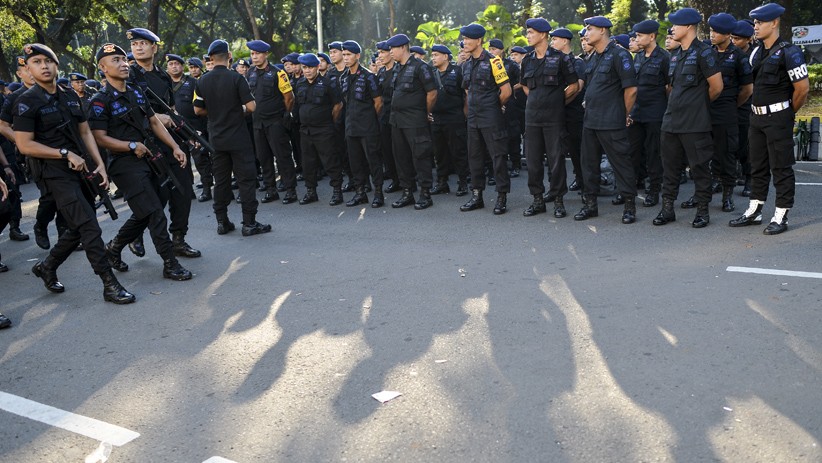 13.747 Personel TNI-Polri Jaga Gedung MK saat Sidang Lanjutan Sengketa Pilpres - Bagian 6