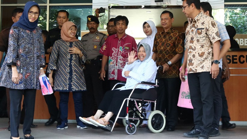 Melihat Kondisi Wali Kota Surabaya Tri Rismaharini di RSUD Dr Soetomo