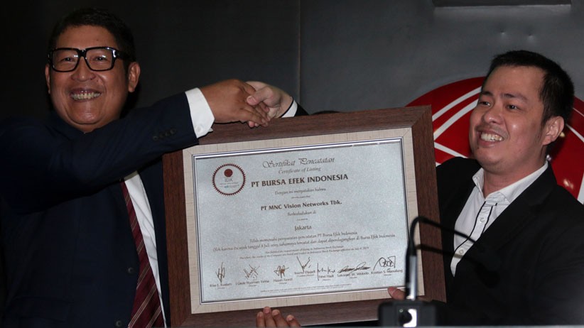 Resmi Tercatat di BEI, Saham MNC Vision Networks Naik 9 Persen - Bagian 2