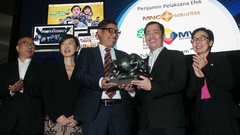 Resmi Tercatat di BEI, Saham MNC Vision Networks Naik 9 Persen - Bagian 3