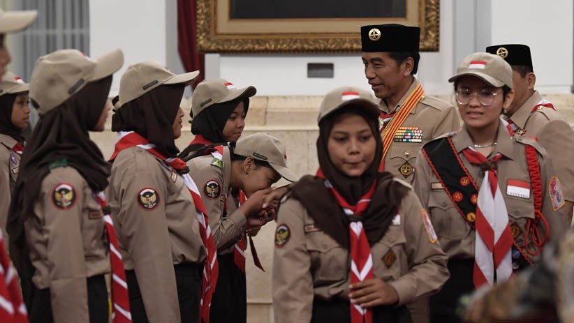 Presiden Jokowi Lepas Kontingen Jambore Pramuka Dunia XXIV ke AS - Bagian 5