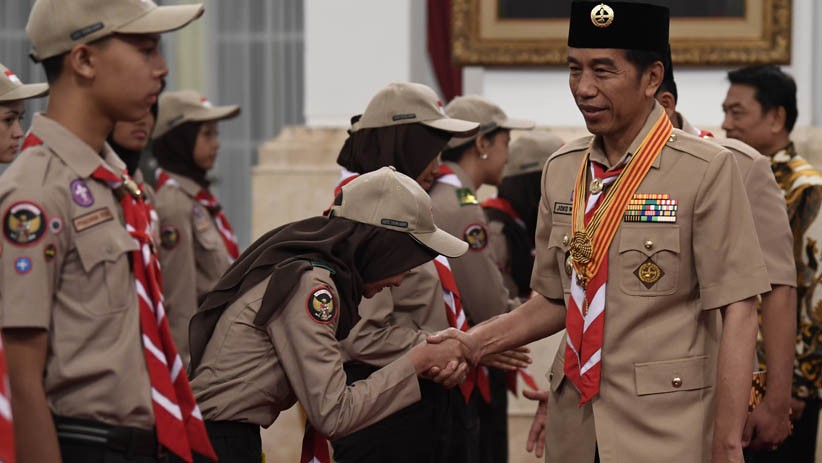 Presiden Jokowi Lepas Kontingen Jambore Pramuka Dunia XXIV ke AS - Bagian 4