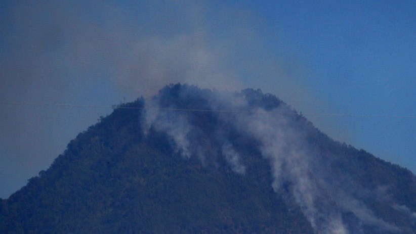 Kebakaran Hutan di Gunung  Arjuno  Welirang dan Panderman 