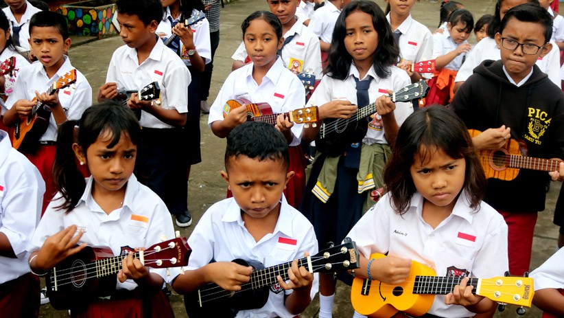 Peringati Hari Anak Nasional 2019, Siswa SD di Ambon Main Ukulele - Bagian 2