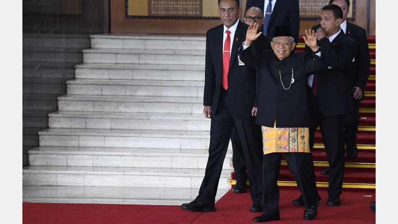 Ma'ruf Amin dan Sandiaga Uno Hadiri Pidato Kenegaraan Presiden Jokowi - Bagian 3