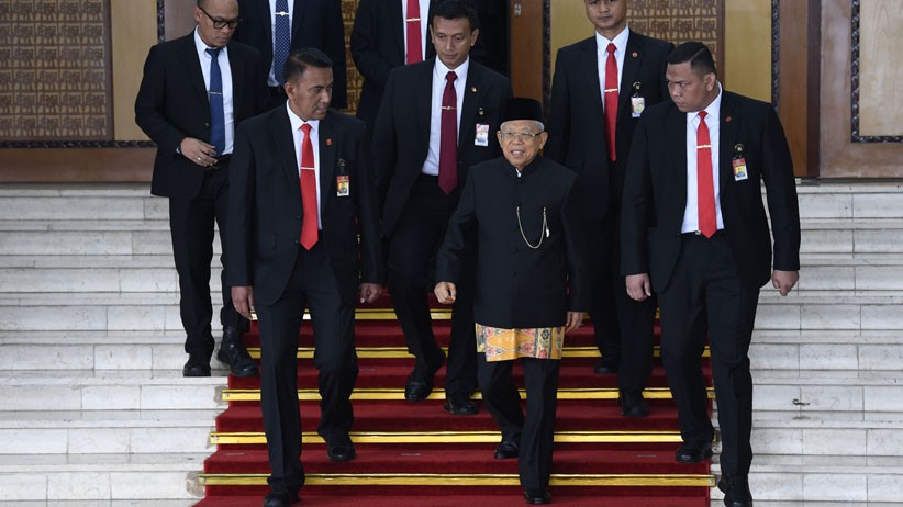 Ma'ruf Amin dan Sandiaga Uno Hadiri Pidato Kenegaraan Presiden Jokowi - Bagian 2