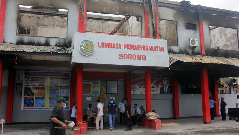Begini Kondisi Lapas Sorong Pascakerusuhan - Bagian 1