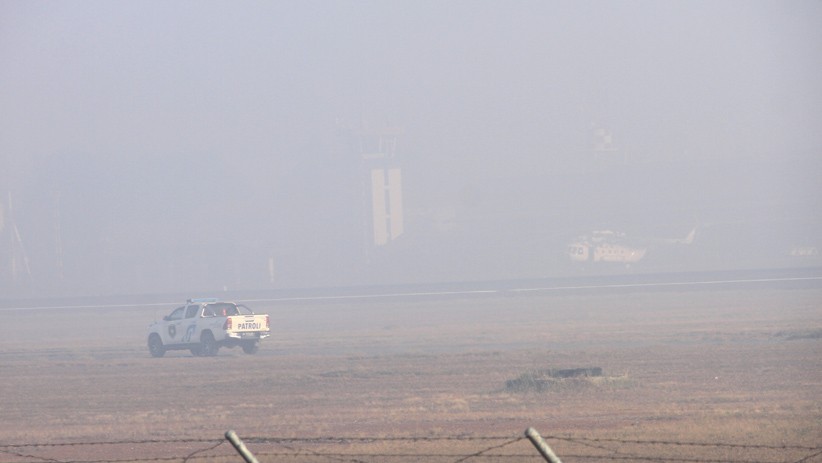 Bandara Syamsudin Noor Kalsel Diselimuti Kabut Asap, Penerbangan Terganggu - Bagian 2